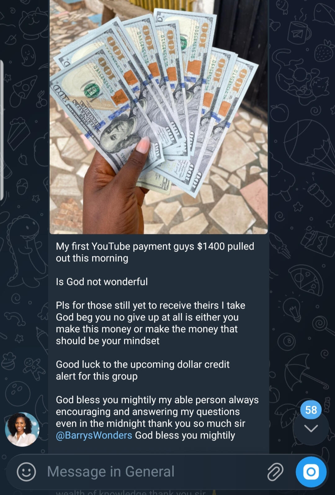 Mercy made $1,400 (1.9 Million+ in Naira) in a month💰🔥